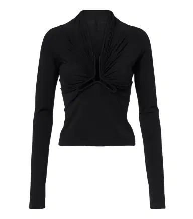 Rick Owens Allanah gathered jersey top | Thumbnail 1 Rick Owens Allanah gathered jersey top | Thumbnail 1