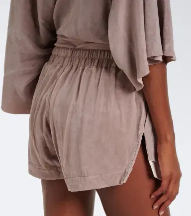 Rick Owens Fog velvet shorts | Thumbnail 4 Rick Owens Fog velvet shorts | Thumbnail 4