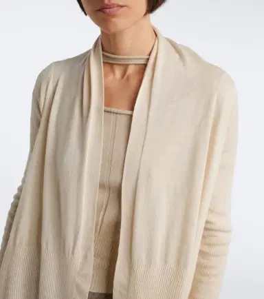 Rick Owens Asymmetric virgin wool cardigan | Thumbnail 4 Rick Owens Asymmetric virgin wool cardigan | Thumbnail 4