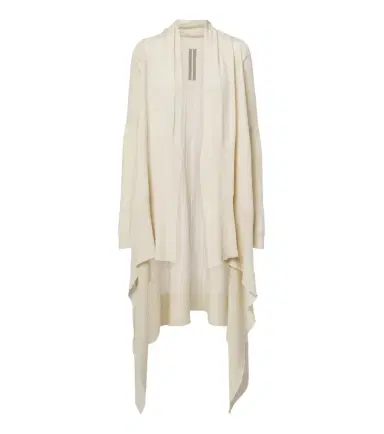 Rick Owens Asymmetric virgin wool cardigan | Thumbnail 1 Rick Owens Asymmetric virgin wool cardigan | Thumbnail 1