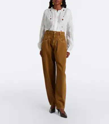 Isabel Marant Lisha pleated barrel-leg jeans | Thumbnail 4 Isabel Marant Lisha pleated barrel-leg jeans | Thumbnail 4