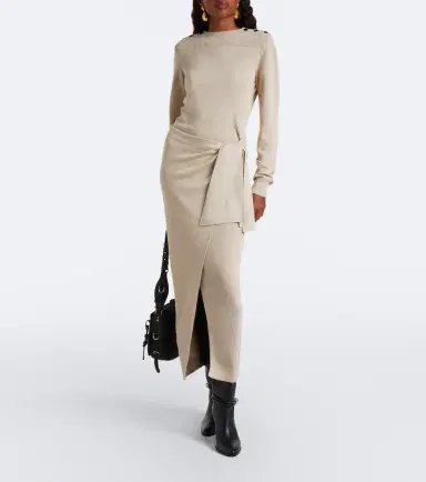 Isabel Marant Jozira draped sweater dress | Thumbnail 2 Isabel Marant Jozira draped sweater dress | Thumbnail 2