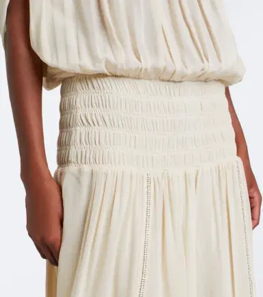 Isabel Marant Nesrine beaded shirred silk maxi dress | Thumbnail 3 Isabel Marant Nesrine beaded shirred silk maxi dress | Thumbnail 3