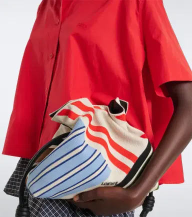 Loewe Flamenco Medium embroidered canvas clutch | Thumbnail 5 Loewe Flamenco Medium embroidered canvas clutch | Thumbnail 5