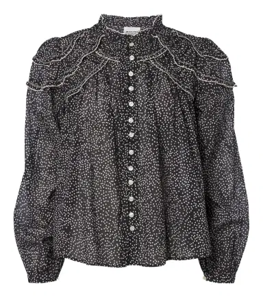 Marant Etoile Christa polka-dot cotton blouse | Thumbnail 1 Marant Etoile Christa polka-dot cotton blouse | Thumbnail 1