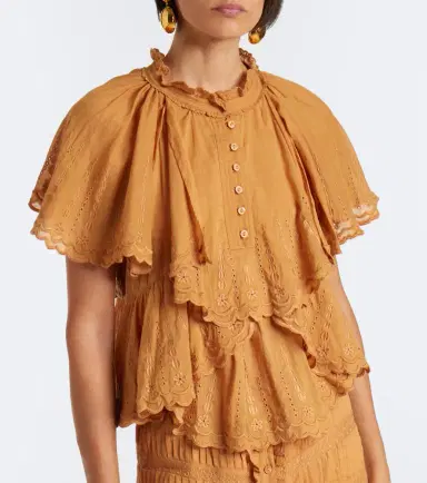 Marant Etoile Lorna embroidered cotton top | Thumbnail 2 Marant Etoile Lorna embroidered cotton top | Thumbnail 2