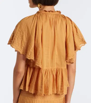 Marant Etoile Lorna embroidered cotton top | Thumbnail 3 Marant Etoile Lorna embroidered cotton top | Thumbnail 3
