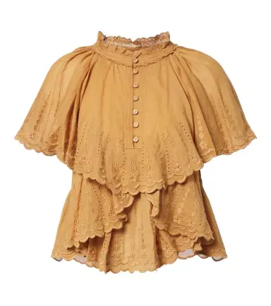 Marant Etoile Lorna embroidered cotton top | Thumbnail 1 Marant Etoile Lorna embroidered cotton top | Thumbnail 1