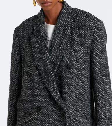 Marant Etoile Pilda herringbone double-breasted coat | Thumbnail 4 Marant Etoile Pilda herringbone double-breasted coat | Thumbnail 4