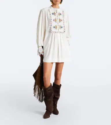 Marant Etoile Merva embroidered minidress | Thumbnail 4 Marant Etoile Merva embroidered minidress | Thumbnail 4