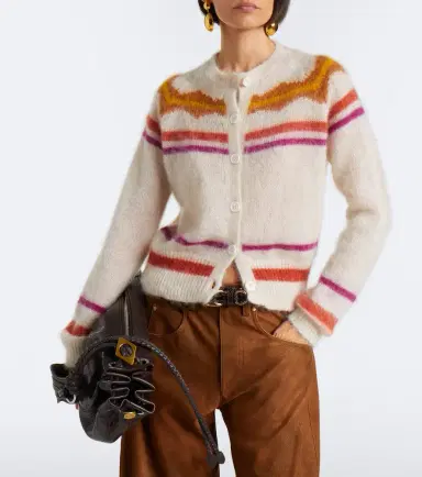 Marant Étoile Molly mohair and wool-blend cardigan | Thumbnail 4 Marant Étoile Molly mohair and wool-blend cardigan | Thumbnail 4