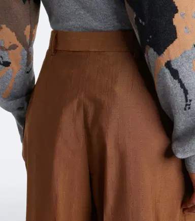 Stella McCartney Wool and silk wide-leg pants | Thumbnail 4 Stella McCartney Wool and silk wide-leg pants | Thumbnail 4