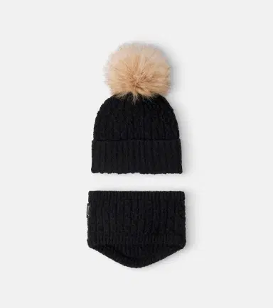 Moncler Enfant Cable-knit wool-blend beanie and scarf set | Thumbnail 3 Moncler Enfant Cable-knit wool-blend beanie and scarf set | Thumbnail 3