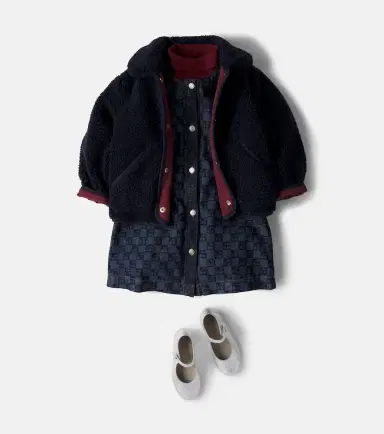 Bonpoint Moline reversible teddy jacket | Thumbnail 4 Bonpoint Moline reversible teddy jacket | Thumbnail 4