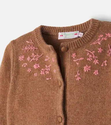 Bonpoint Madelia embroidered wool-blend cardigan | Thumbnail 3 Bonpoint Madelia embroidered wool-blend cardigan | Thumbnail 3