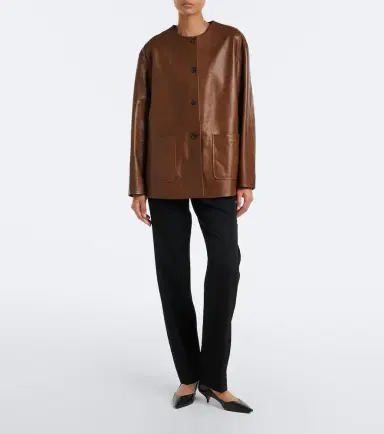 The Row Quintus leather jacket | Thumbnail 4 The Row Quintus leather jacket | Thumbnail 4