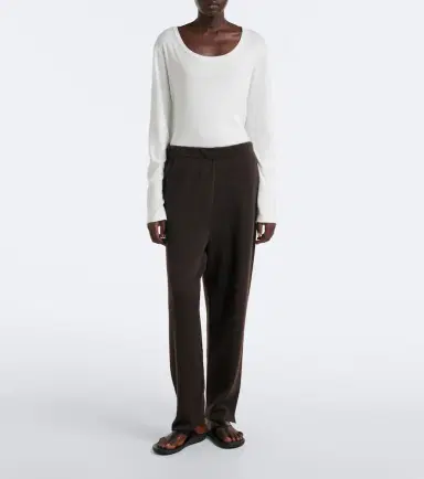 The Row Parvi cashmere wide-leg pants | Thumbnail 4 The Row Parvi cashmere wide-leg pants | Thumbnail 4