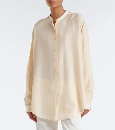 The Row Lula silk satin shirt | Thumbnail 3 The Row Lula silk satin shirt | Thumbnail 3
