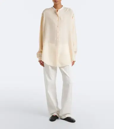 The Row Lula silk satin shirt | Thumbnail 5 The Row Lula silk satin shirt | Thumbnail 5