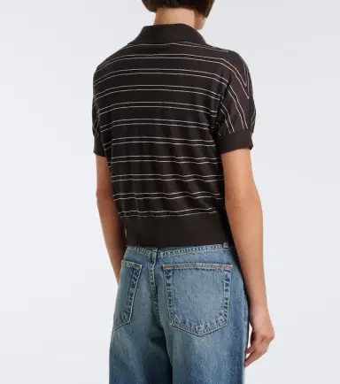 Arch4 Darya striped cashmere polo shirt | Thumbnail 2 Arch4 Darya striped cashmere polo shirt | Thumbnail 2