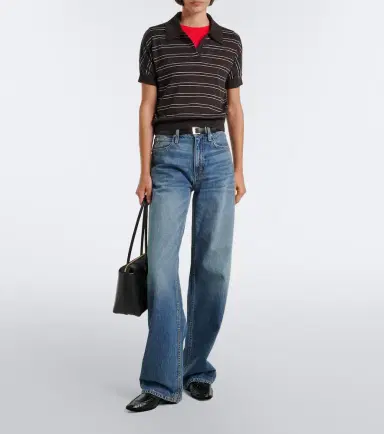 Arch4 Darya striped cashmere polo shirt | Thumbnail 3 Arch4 Darya striped cashmere polo shirt | Thumbnail 3
