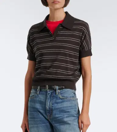Arch4 Darya striped cashmere polo shirt | Thumbnail 4 Arch4 Darya striped cashmere polo shirt | Thumbnail 4