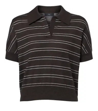 Arch4 Darya striped cashmere polo shirt | Thumbnail 1 Arch4 Darya striped cashmere polo shirt | Thumbnail 1