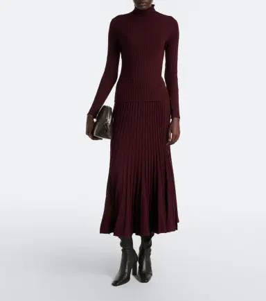 Arch4 Sabrina cashmere midi skirt | Thumbnail 5 Arch4 Sabrina cashmere midi skirt | Thumbnail 5