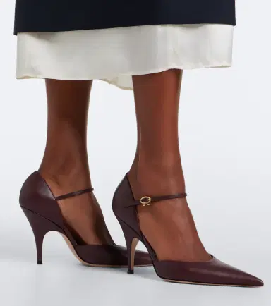 Gianvito Rossi Sofia D'Orsay leather pumps | Thumbnail 6 Gianvito Rossi Sofia D'Orsay leather pumps | Thumbnail 6