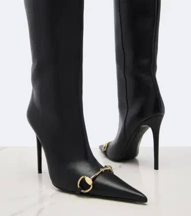 Gucci Donna Horsebit knee-high boots | Thumbnail 4 Gucci Donna Horsebit knee-high boots | Thumbnail 4