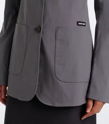 Miu Miu Cotton-blend poplin jacket | Thumbnail 4 Miu Miu Cotton-blend poplin jacket | Thumbnail 4