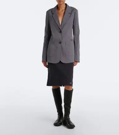 Miu Miu Cotton-blend poplin jacket | Thumbnail 5 Miu Miu Cotton-blend poplin jacket | Thumbnail 5