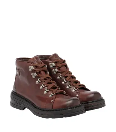 Miu Miu Leather lace-up boots | Thumbnail 1 Miu Miu Leather lace-up boots | Thumbnail 1