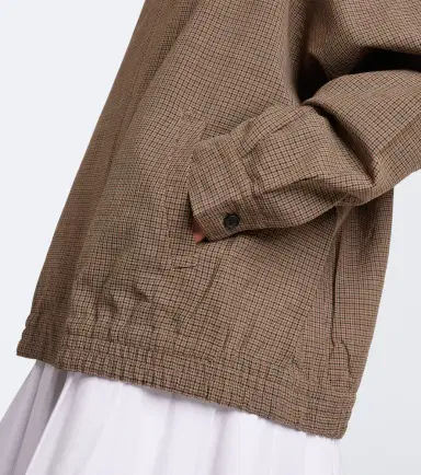 Prada Houndstooth virgin wool blouson jacket | Thumbnail 3 Prada Houndstooth virgin wool blouson jacket | Thumbnail 3