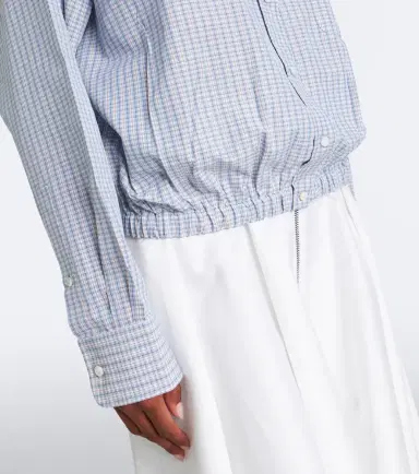 Prada Bow-detail checked cotton blouse | Thumbnail 4 Prada Bow-detail checked cotton blouse | Thumbnail 4