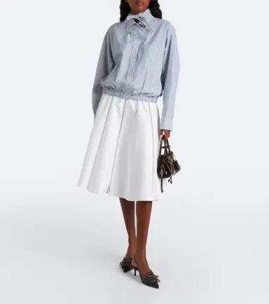 Prada Bow-detail checked cotton blouse | Thumbnail 6 Prada Bow-detail checked cotton blouse | Thumbnail 6