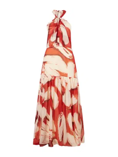ANDRES OTALORA Un Martini Floral-print Chiffon Maxi Dress | Thumbnail 1 ANDRES OTALORA Un Martini Floral-print Chiffon Maxi Dress | Thumbnail 1