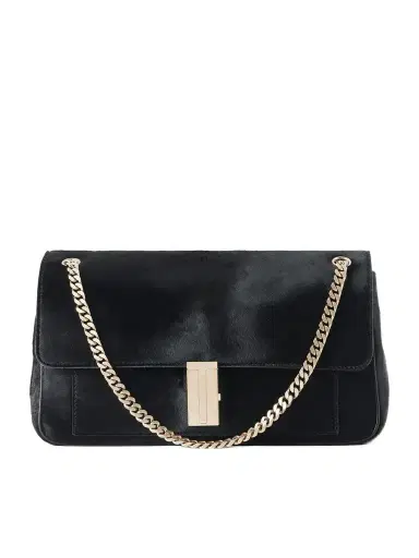 Tom Ford T-embellished Calf Hair Shoulder Bag | Thumbnail 1 Tom Ford T-embellished Calf Hair Shoulder Bag | Thumbnail 1