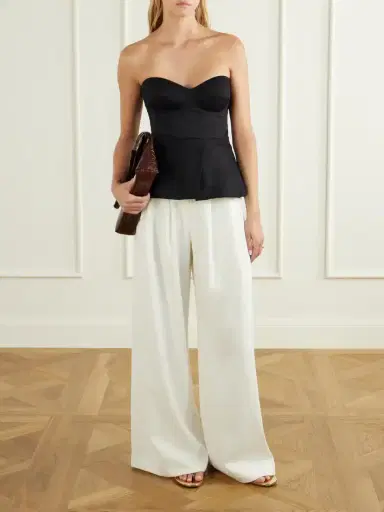 ANDRES OTALORA Pleated Drill Wide-leg Pants | Thumbnail 2 ANDRES OTALORA Pleated Drill Wide-leg Pants | Thumbnail 2