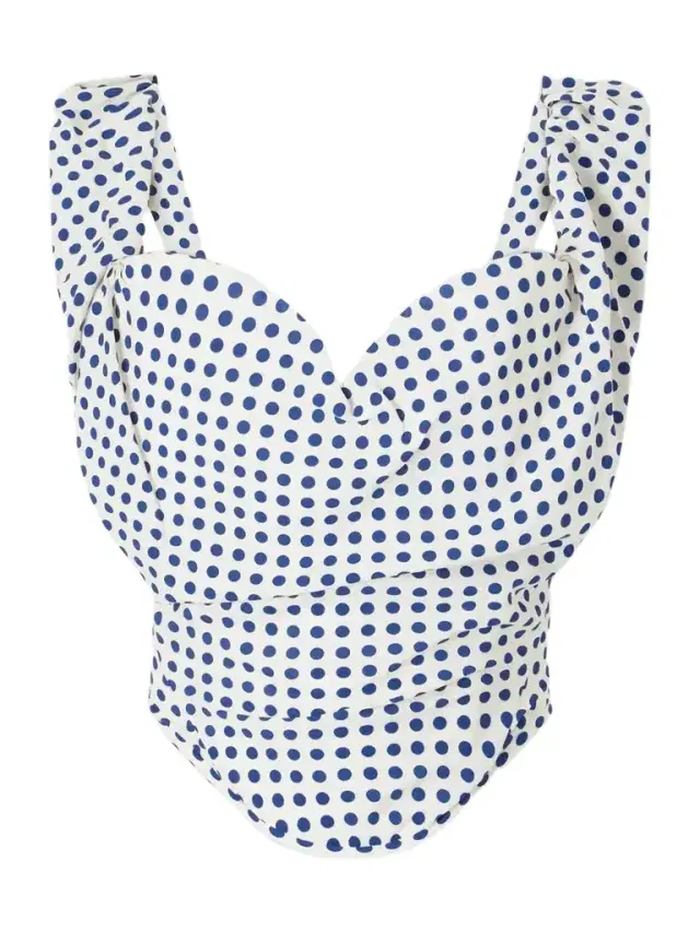 Sunday Polka-dot Poplin Corset Top Sunday Polka-dot Poplin Corset Top