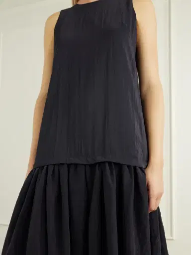 La Ligne Cornelia Pleated Crinkled Shell Midi Dress | Thumbnail 4 La Ligne Cornelia Pleated Crinkled Shell Midi Dress | Thumbnail 4