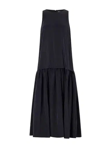 La Ligne Cornelia Pleated Crinkled Shell Midi Dress | Thumbnail 1 La Ligne Cornelia Pleated Crinkled Shell Midi Dress | Thumbnail 1