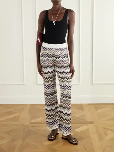 Missoni Striped Crochet-knit Straight-leg Pants | Thumbnail 2 Missoni Striped Crochet-knit Straight-leg Pants | Thumbnail 2