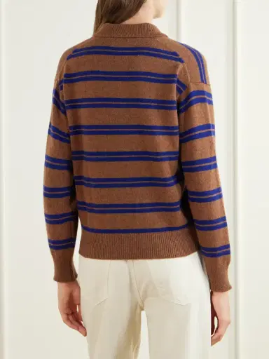 Daughter Edith Striped Wool Polo Sweater | Thumbnail 4 Daughter Edith Striped Wool Polo Sweater | Thumbnail 4