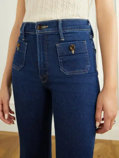 Mother The Patch Pocket Doozy Flared Jeans | Thumbnail 5 Mother The Patch Pocket Doozy Flared Jeans | Thumbnail 5