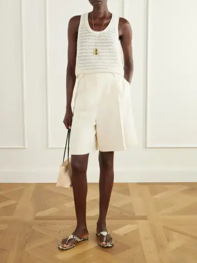 Anine Bing Bryson Canvas Knee-lenght Shorts | Thumbnail 2 Anine Bing Bryson Canvas Knee-lenght Shorts | Thumbnail 2