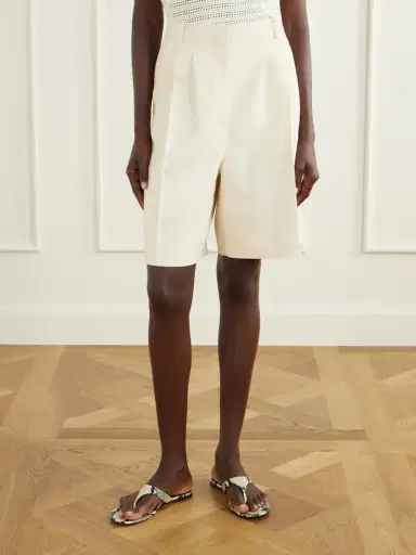 Anine Bing Bryson Canvas Knee-lenght Shorts | Thumbnail 3 Anine Bing Bryson Canvas Knee-lenght Shorts | Thumbnail 3