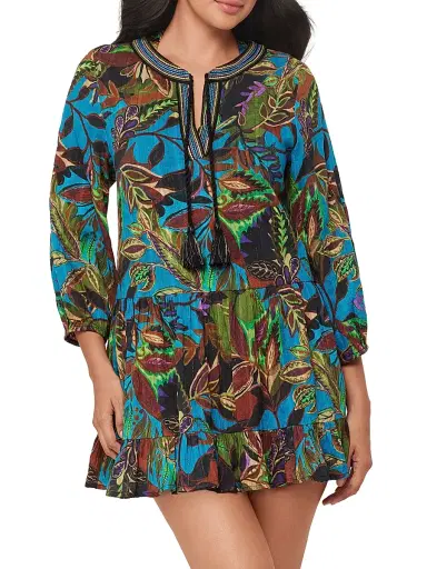 Miraclesuit Women's Amazonia Beach Dress - Blue Multi | Thumbnail 2 Miraclesuit Women's Amazonia Beach Dress - Blue Multi | Thumbnail 2
