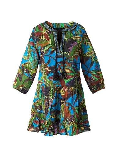 Miraclesuit Women's Amazonia Beach Dress - Blue Multi | Thumbnail 1 Miraclesuit Women's Amazonia Beach Dress - Blue Multi | Thumbnail 1