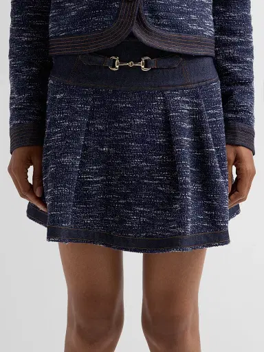 Ramy Brook Women's Diana Denim-Tweed Mini Skirt | Thumbnail 5 Ramy Brook Women's Diana Denim-Tweed Mini Skirt | Thumbnail 5